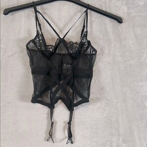 The Escante collection mesh lace bustier OS